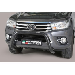 Bullbar Omologat RAR, Misutonida 4x4 Super Bar, Culoare Negru, Toyota Hilux 2016 - 2020 - EDK.ro