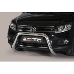 EC Homologated Bullbar, Misutonida 4x4 Super Bar, Color Silver, Volkswagen Tiguan - EDK.ro