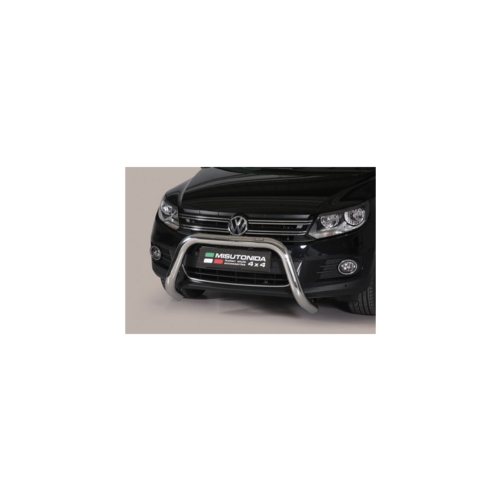 EC Homologated Bullbar, Misutonida 4x4 Super Bar, Color Silver, Volkswagen Tiguan - EDK.ro