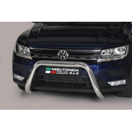 Bullbar Omologat RAR, Misutonida 4x4 Super Bar, Culoare Argintiu, Volkswagen Tiguan - EDK.ro