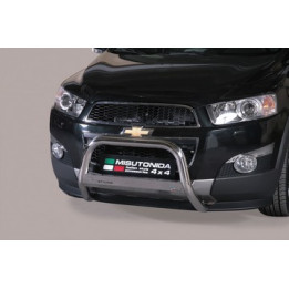 Bullbar Omologat RAR, Misutonida 4x4 Medium Bar, Culoare Negru, Chevrolet Captiva - EDK.ro