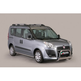 EC Homologated Bullbar, Misutonida 4x4 Medium Bar, Color Silver, Fiat Doblò - EDK.ro