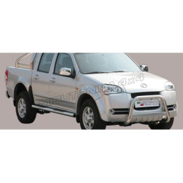 EC Homologated Bullbar, Misutonida 4x4 Medium Bar, Color Silver, Great Wall Steed 2009 - 2011 - EDK.ro
