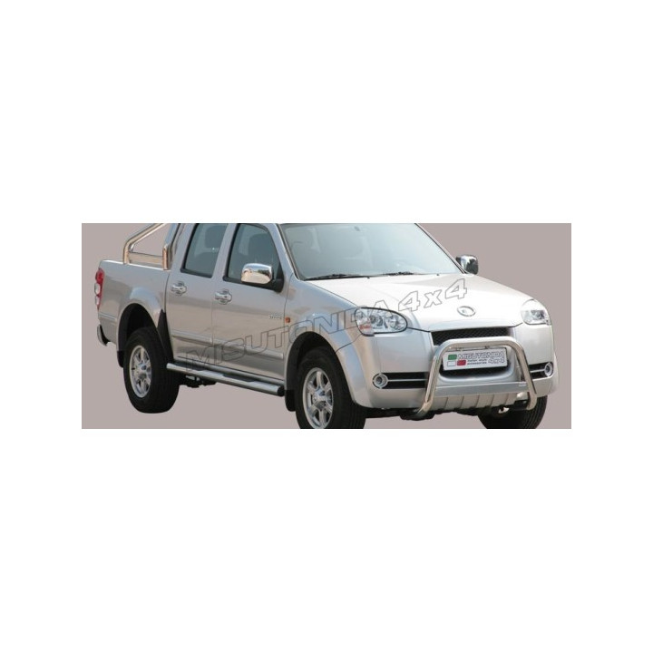 EC Homologated Bullbar, Misutonida 4x4 Medium Bar, Color Silver, Great Wall Steed 2009 - 2011 - EDK.ro
