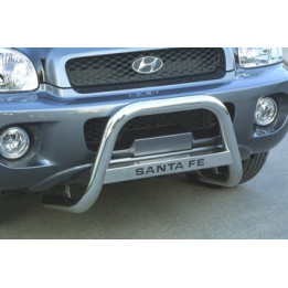 EC Homologated Bullbar, Misutonida 4x4 Medium Bar, Color Silver, Hyundai Santa Fe - EDK.ro