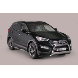 EC Homologated Bullbar, Misutonida 4x4 Medium Bar, Color Silver, Hyundai Santa Fe - EDK.ro
