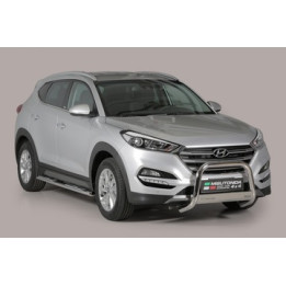 Bullbar Omologat RAR, Misutonida 4x4 Medium Bar, Culoare Argintiu, Hyundai Tucson - EDK.ro
