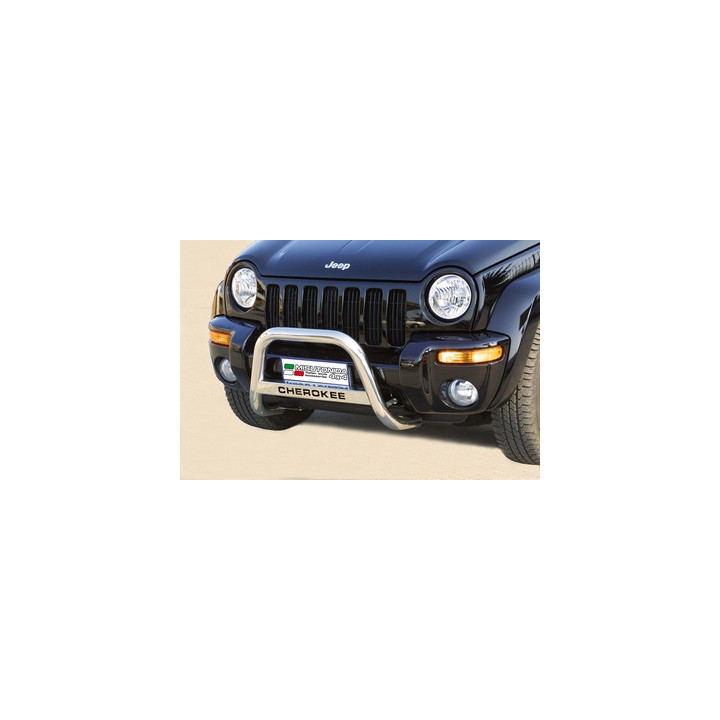 EC Homologated Bullbar, Misutonida 4x4 Medium Bar, Color Black, Jeep Cherokee - EDK.ro