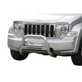 EC Homologated Bullbar, Misutonida 4x4 Medium Bar, Color Black, Jeep Cherokee - EDK.ro