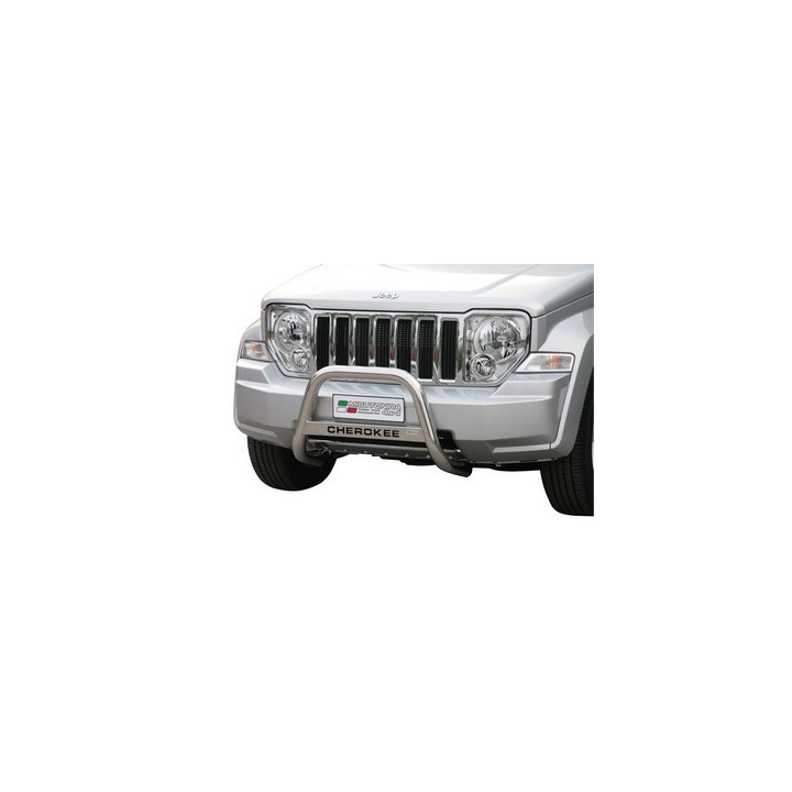 Bullbar Omologat RAR, Misutonida 4x4 Medium Bar, Culoare Negru, Jeep Cherokee - EDK.ro