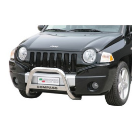 EC Homologated Bullbar, Misutonida 4x4 Medium Bar, Color Silver, Jeep Compass - EDK.ro