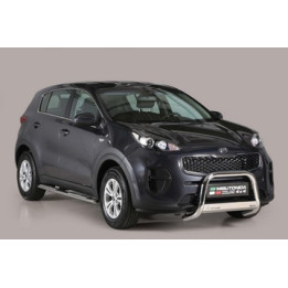 Bullbar Omologat RAR, Misutonida 4x4 Medium Bar, Culoare Negru, Kia Sportage - EDK.ro