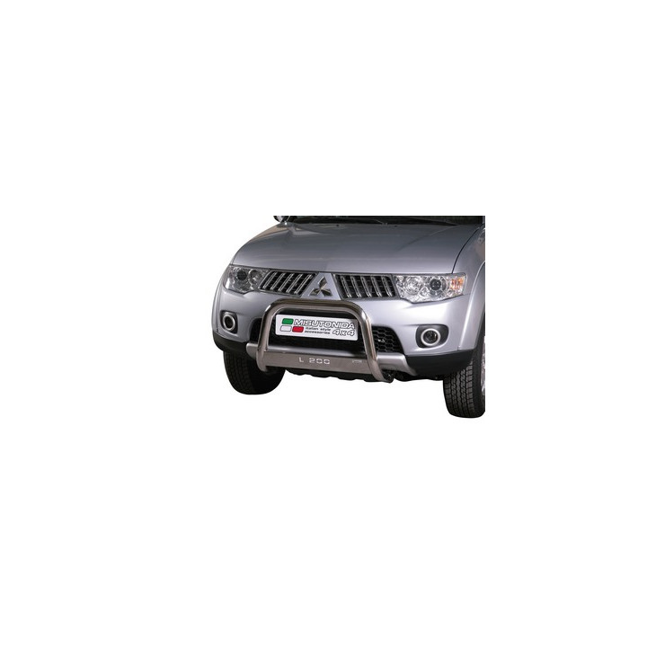 EC Homologated Bullbar, Misutonida 4x4 Medium Bar, Color Silver, Mitsubishi L200 2010 - 2015 - EDK.ro