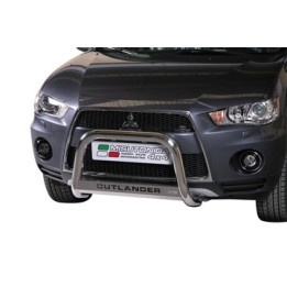 EC Homologated Bullbar, Misutonida 4x4 Medium Bar, Color Silver, Mitsubishi Outlander - EDK.ro
