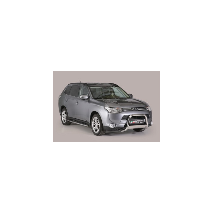 EC Homologated Bullbar, Misutonida 4x4 Medium Bar, Color Silver, Mitsubishi Outlander - EDK.ro