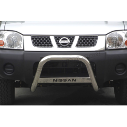 EC Homologated Bullbar, Misutonida 4x4 Medium Bar, Color Silver, Nissan Navara 2002 - 2005 - EDK.ro