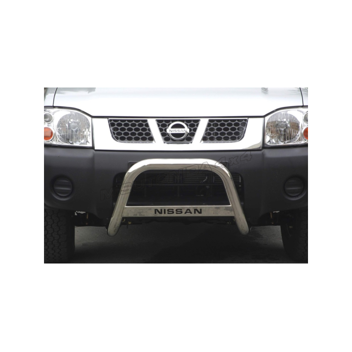 EC Homologated Bullbar, Misutonida 4x4 Medium Bar, Color Silver, Nissan Navara 2002 - 2005 - EDK.ro