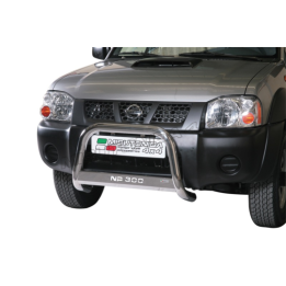 Bullbar Omologat RAR, Misutonida 4x4 Medium Bar, Culoare Argintiu, Nissan Navara 2009 - 2015 - EDK.ro
