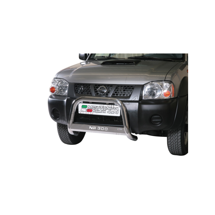 EC Homologated Bullbar, Misutonida 4x4 Medium Bar, Color Silver, Nissan Navara 2009 - 2015 - EDK.ro