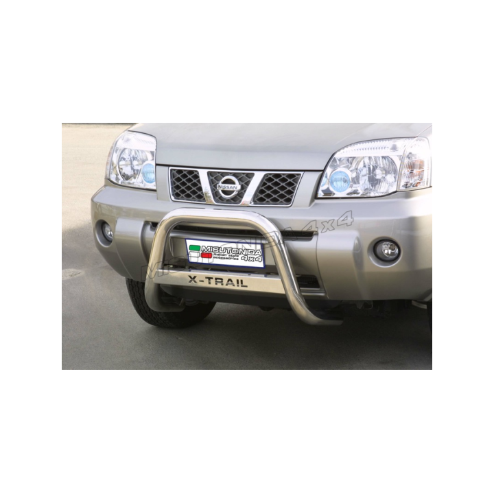 EC Homologated Bullbar, Misutonida 4x4 Medium Bar, Color Silver, Nissan X-Trail - EDK.ro