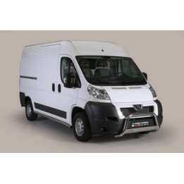 EC Homologated Bullbar, Misutonida 4x4 Medium Bar, Color Silver, Peugeot Boxer 2006 - 2013 - EDK.ro