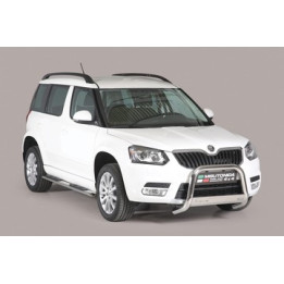EC Homologated Bullbar, Misutonida 4x4 Medium Bar, Color Silver, Škoda Yeti - EDK.ro
