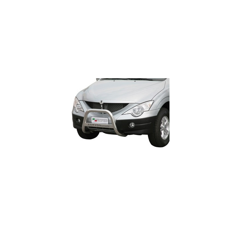 EC Homologated Bullbar, Misutonida 4x4 Medium Bar, Color Black, SsangYong Actyon Sports - EDK.ro