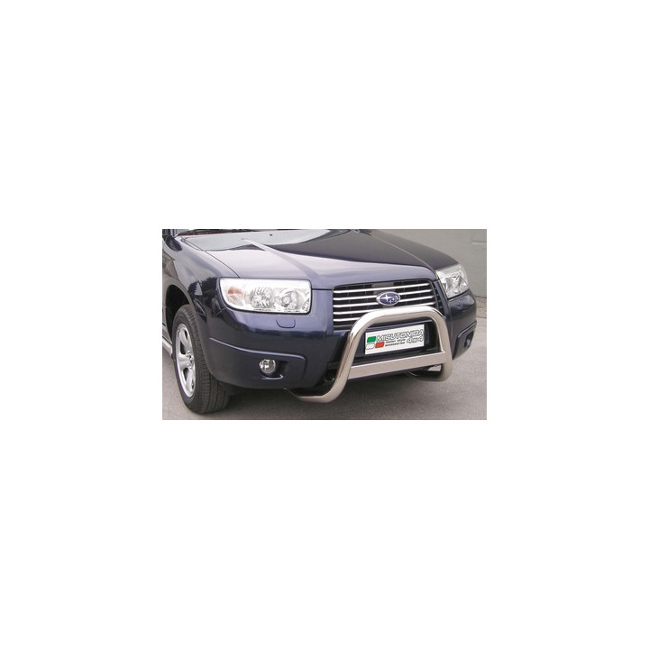EC Homologated Bullbar, Misutonida 4x4 Medium Bar, Color Silver, Subaru Forester - EDK.ro