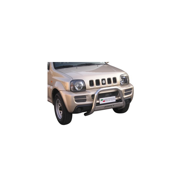 EC Homologated Bullbar, Misutonida 4x4 Medium Bar, Color Silver, Suzuki Jimny - EDK.ro