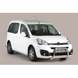 EC Homologated Bullbar, Misutonida 4x4 Medium Bar, Color Black, Citroën Berlingo - EDK.ro