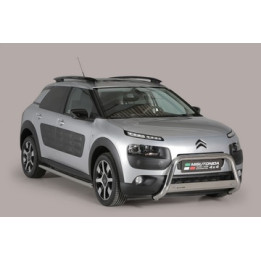 EC Homologated Bullbar, Misutonida 4x4 Medium Bar, Color Silver, Citroën C4 Cactus - EDK.ro