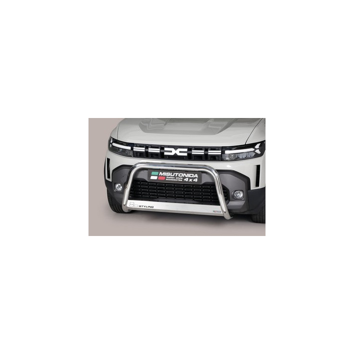 Bullbar Omologat RAR, Misutonida 4x4 Medium Bar, Culoare Argintiu, Dacia Duster - EDK.ro