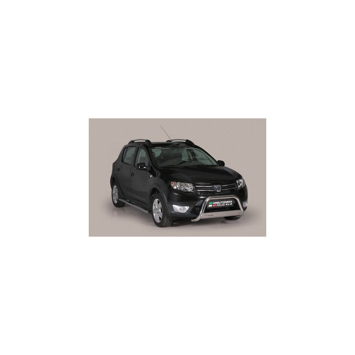 EC Homologated Bullbar, Misutonida 4x4 Medium Bar, Color Black, Dacia Sandero Stepway - EDK.ro