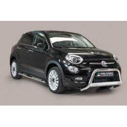 EC Homologated Bullbar, Misutonida 4x4 Medium Bar, Color Black, Fiat 500 X - EDK.ro