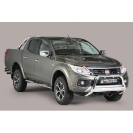 EC Homologated Bullbar, Misutonida 4x4 Medium Bar, Color Silver, Fiat Fullback - EDK.ro