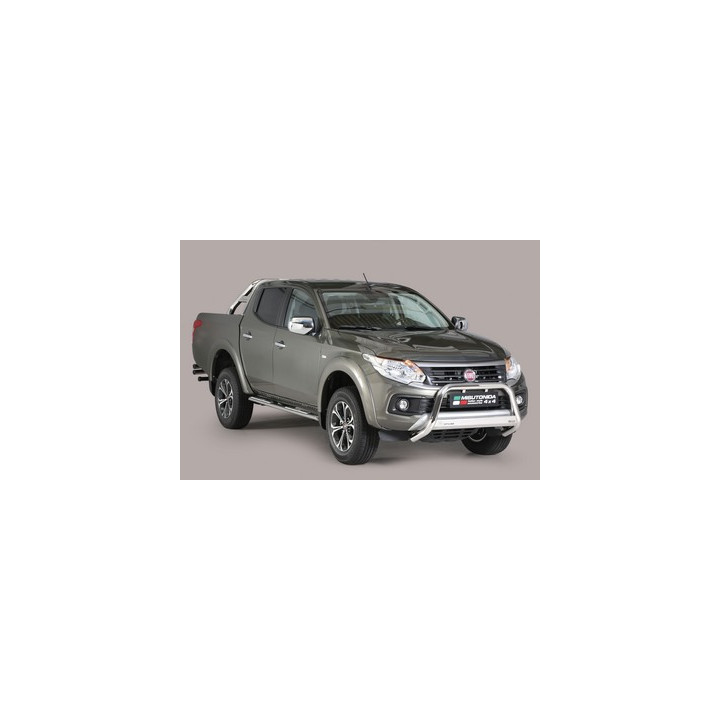 EC Homologated Bullbar, Misutonida 4x4 Medium Bar, Color Silver, Fiat Fullback - EDK.ro