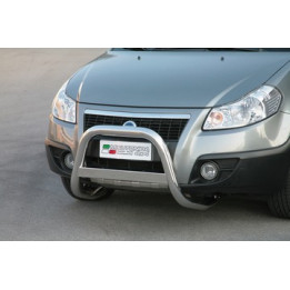 EC Homologated Bullbar, Misutonida 4x4 Medium Bar, Color Black, Fiat Sedici - EDK.ro