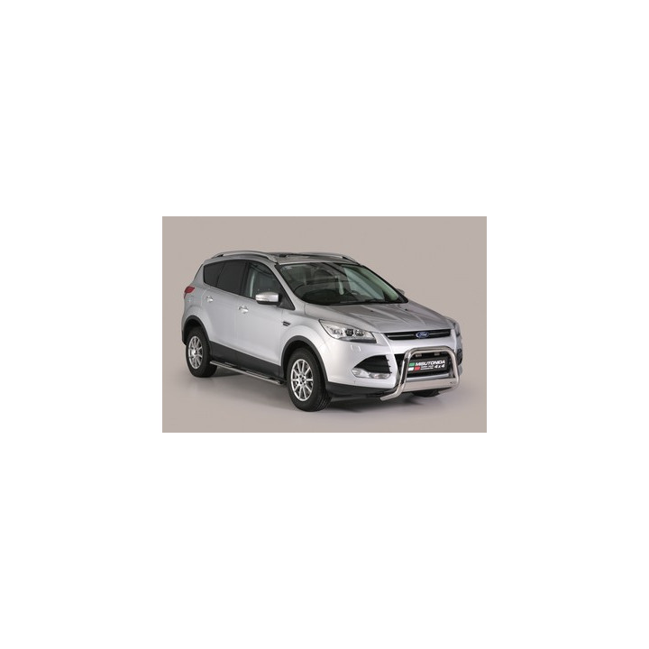 EC Homologated Bullbar, Misutonida 4x4 Medium Bar, Color Black, Ford Kuga - EDK.ro