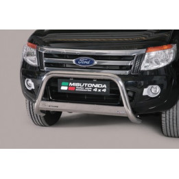 EC Homologated Bullbar, Misutonida 4x4 Medium Bar, Color Silver, Ford Ranger 2012 - Present - EDK.ro