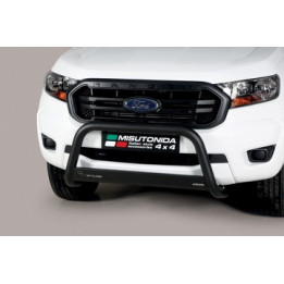 EC Homologated Bullbar, Misutonida 4x4 Medium Bar, Color Black, Ford Ranger 2019 - 2022 - EDK.ro