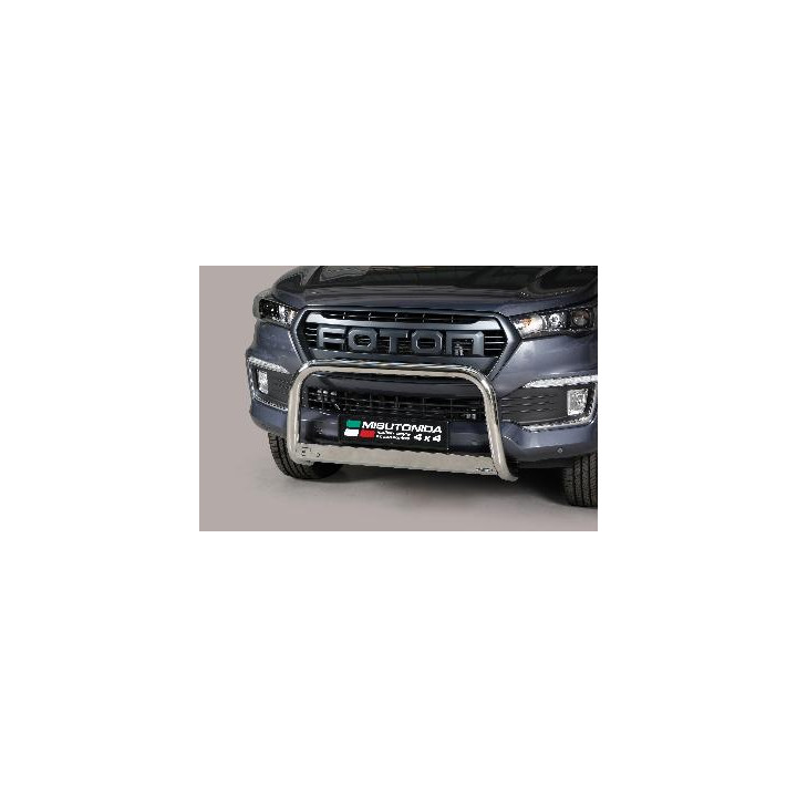 EC Homologated Bullbar, Misutonida 4x4 Medium Bar, Color Silver, Foton Tunland G7 - EDK.ro