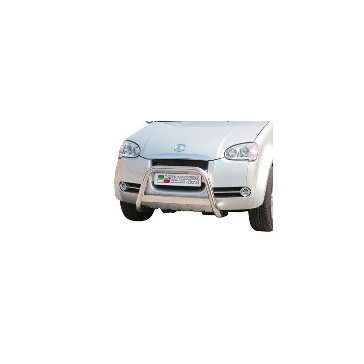 EC Homologated Bullbar, Misutonida 4x4 Medium Bar, Color Silver, Great Wall Steed 2009 - 2011 - EDK.ro
