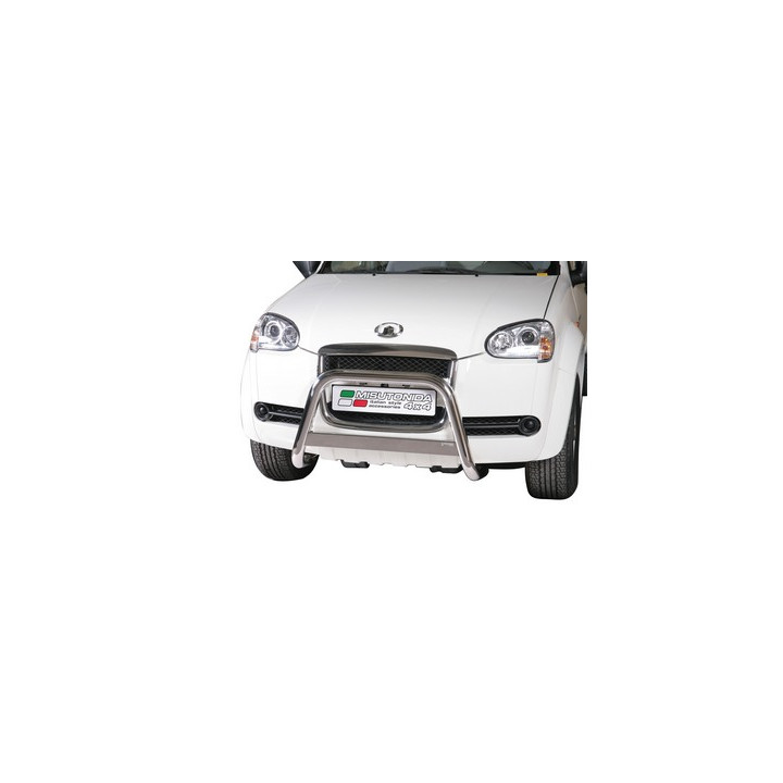 Bullbar Omologat RAR, Misutonida 4x4 Medium Bar, Culoare Argintiu, Great Wall Steed 2010 - 2011 - EDK.ro
