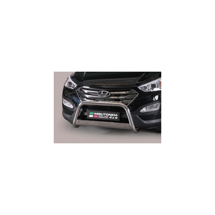 EC Homologated Bullbar, Misutonida 4x4 Medium Bar, Color Black, Hyundai Santa Fe - EDK.ro