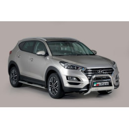 EC Homologated Bullbar, Misutonida 4x4 Medium Bar, Color Silver, Hyundai Tucson - EDK.ro