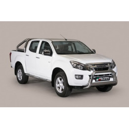 Bullbar Omologat RAR, Misutonida 4x4 Medium Bar, Culoare Argintiu, Isuzu D-Max 2012 - 2019 - EDK.ro