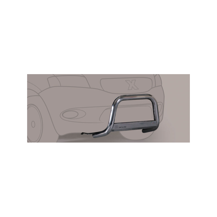 EC Homologated Bullbar, Misutonida 4x4 Medium Bar, Color Silver, Jeep Cherokee - EDK.ro