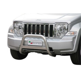 EC Homologated Bullbar, Misutonida 4x4 Medium Bar, Color Black, Jeep Cherokee - EDK.ro