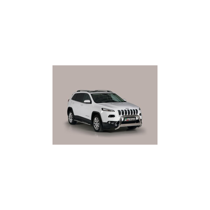 EC Homologated Bullbar, Misutonida 4x4 Medium Bar, Color Silver, Jeep Cherokee - EDK.ro