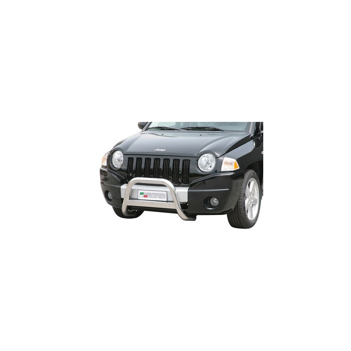 EC Homologated Bullbar, Misutonida 4x4 Medium Bar, Color Black, Jeep Compass - EDK.ro